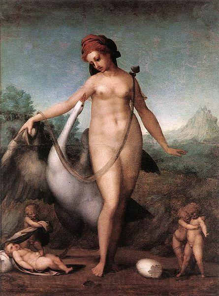 Jacopo Pontormo Leda and the Swan Spain oil painting art